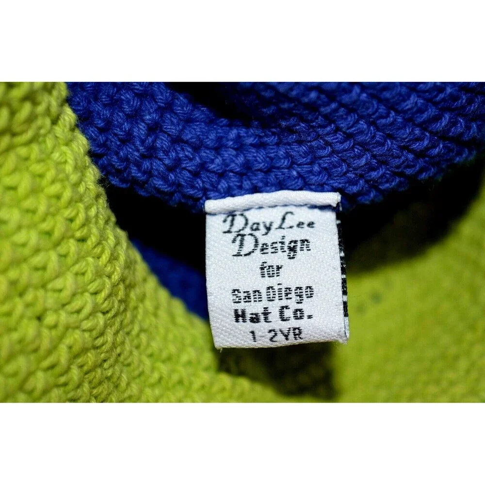 Day Lee Design Crochet Blue Bucket Hat 1-2 Years Cars SAN DIEGO HAT CO Boy Girl